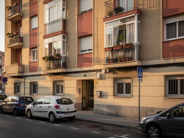 Fachada de edificio residencial en Arganzuela